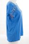 Дамска памучна блуза в синьо Moodo - M, снимка 4