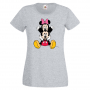 Дамска тениска Mickey & Minnie 3 Мини Маус,Микки Маус.Подарък,Изненада,, снимка 4