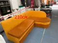 200899 разтегателен ъглов Диван / канапе с ракла и функция сън 210/120см   -цена 150  евро - разтега, снимка 1