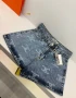 къси деним панталонки louis vuitton celine, снимка 4