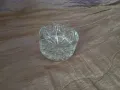 Кристален масивен пепелник 15 см, снимка 3