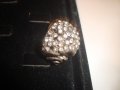 СТАР ЕМАЙЛИРАН с МНОГО ЦИРКОНИ АРТ ПРЪСТЕН ДАМСКИ 16658, снимка 8
