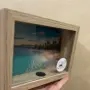 Дървена касичка с фоторамка нова, shadow box, снимка 6