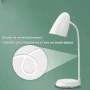 Акумулаторна LED настола лампа с лед осветление за бюро маникюр четене с чупещо рамо детска стая, снимка 2