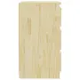 vidaXL Нощно шкафче, 60x36x64 см, бор масив, снимка 5
