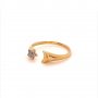 Златен дамски пръстен 1,89гр. размер:57 14кр. проба:585 модел:14250-3, снимка 2