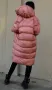 Розови дълги дамски зимни якета , снимка 9