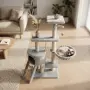 Многоетажна котешка драскалка с къщичка и легло, снимка 4