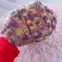Зимна дамска цветна шапка - 8,00лв., снимка 2