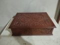 дървена кутия с ажурна декорация, снимка 1 - Антикварни и старинни предмети - 44261417