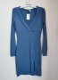 Нова сиво-синя рокля с цепка, снимка 1 - Рокли - 44201768
