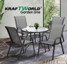 Градински Сет Capri KraftWorld 4 стола и маса – водоустойчиви с UV защита, снимка 3