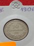 Монета 10 стотинки 1906г. Княжество България за колекция - 25039, снимка 12