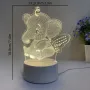 Холограмна 3D LED лампа Летящо Слонче, снимка 3