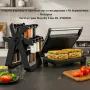 Тостер грил Royalty Line RL-PM1000 - Компактен грил и сандвич преса 2 в 1 + Подарък Стилен въртящ се, снимка 2