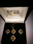 Позлатени бижута със Swarovski  камъни - BUGOR Classic Collection, снимка 1 - Колиета, медальони, синджири - 44623288