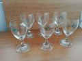 Ретро кристални чаши с лого балкан турист, снимка 10