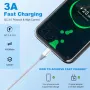USB-C кабел 3A Бързо зареждане, 2 пакета (1метр+3 метра) USB A към тип C, снимка 2