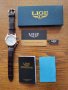 LIGE White Gold 9839 Луксозен мъжки кварцов часовник с кожена каишка, снимка 10