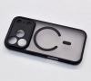 iPhone 17 Pro кейс MagSafe матов черен полупрозрачен, снимка 2