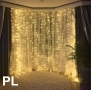 Коледна LED Завеса 3×3 m с USB и дистанционно управление Описание:  ⭐ Коледна LED Завеса 3×3 m с USB, снимка 3