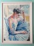 Релакс в синьо #акварел #оригиналнакартина #балерина #изгоднацена, снимка 1 - Картини - 31623130