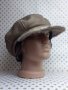 Дамска кожена шапка тип каскет в бежов цвят-78, снимка 2