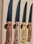 Комплект 4 ножа за стек - BBQ, назъбени нови и стабилни, снимка 1 - Други - 44337031