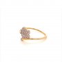 Златен дамски пръстен 1,19гр. размер:55 14кр. проба:585 модел:14273-3, снимка 2