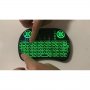  Безжична мини клавиатура с LED подстветка и тъчпад, снимка 4