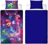 Нов единичен комплект Super Mario Galaxy Movie двулицево спално бельо с калъфка, снимка 1