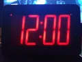 Дигитален настолен LED часовник, аларма, червени цифри, снимка 1