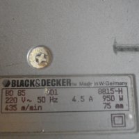 950 Вата-Голям Лентов Шлайф-Старо Качество-Оригинален-Black Decker BD85-W.Germany-Скорост 435м/мин, снимка 14 - Други инструменти - 42101819