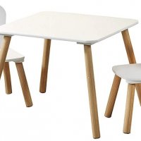 Детска маса и два стола Kesper Kinder Germany със забележка , бял цвят, снимка 2 - Мебели за детската стая - 30697243