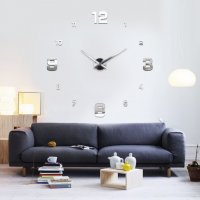 3d стенен часовник - ГОЛЕМИ, различни модели / Часовник за стена лепящ цифри, снимка 14 - Други - 37632374