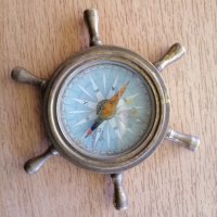 Стар американски изключително рядък компас от началото на 19 век, снимка 1 - Други ценни предмети - 42875325