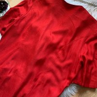 Червено ленено сако, снимка 3 - Сака - 42701460