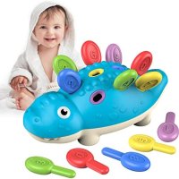 Нова Бебешка играчка Монтесори за малки деца 1+ години Числа Динозавър, снимка 1 - Образователни игри - 40434314