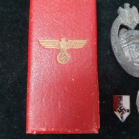 WW2-Немски златен партиен знак за заслуги 1933-45год., снимка 9 - Антикварни и старинни предмети - 36517943
