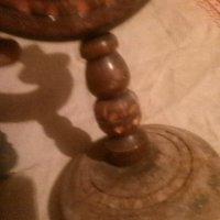 дървен свещник , снимка 2 - Декорация за дома - 42879037