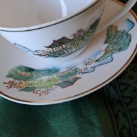Порцеланов сет за кафе, Япония, снимка 3 - Антикварни и старинни предмети - 38264320