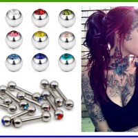 Пиърсинг piercing piersing piarsing piarcing piursing обеца за уши, снимка 10 - Обеци - 30686657