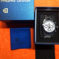 Pagani Design  Мъжки часовник Pagani Елегантен луксозен дизайн, стоманен, механизъм Seiko, снимка 7 - Мъжки - 42574554