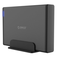 Orico кутия за диск Storage - Case - 3.5 inch Vertical, USB3.1 Type-C, Power adapter, UASP, black - , снимка 2 - Външни хард дискове - 44783871
