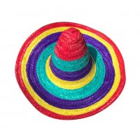 3108 Цветна мексиканска шапка сомбреро, снимка 1 - Шапки - 38281589