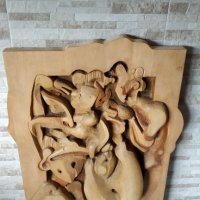 Голяма дърворезба - "Изкушение" - 98/63 - Пламен Атанасов - 2011г., снимка 3 - Пана - 33868134