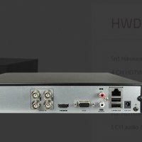 Мултихибриден Видеорекордер HikVision HWD-5104М 4 Канален за HD-CVI AHD HD-TVI CVBS и IP Камери, снимка 2 - Комплекти за видеонаблюдение - 24503439
