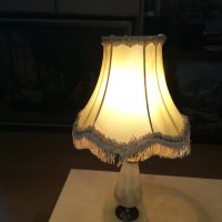 мрамор мед/месинг-антик лампа от франция 1702211035, снимка 5 - Колекции - 31846773
