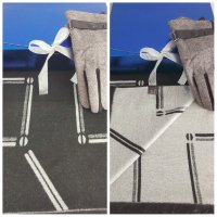 Комплект мъжки шал от кашмир и вълнени ръкавици в луксозна кутия, снимка 11 - Шалове - 38272367