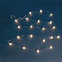 100 LED Коледни лампички с ефект на напукани топки, Топло бяло, снимка 2 - Лед осветление - 42716449